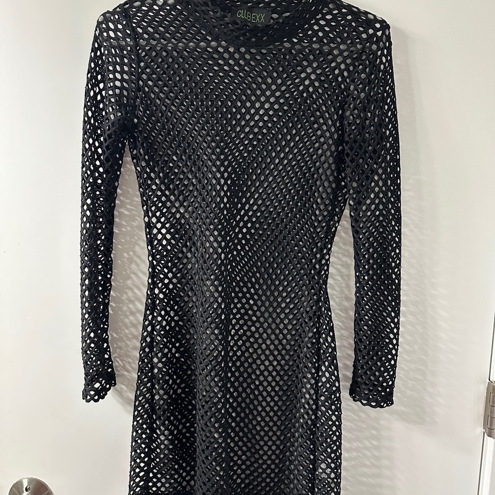 Black Mesh Dress